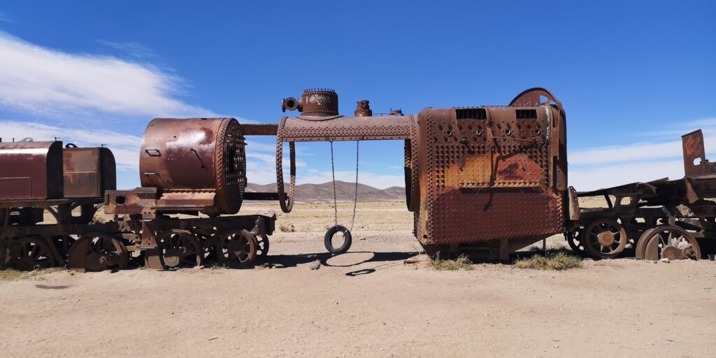 cimetière des trains Uyuni Bolivie